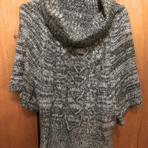 Womens gray knit sweater